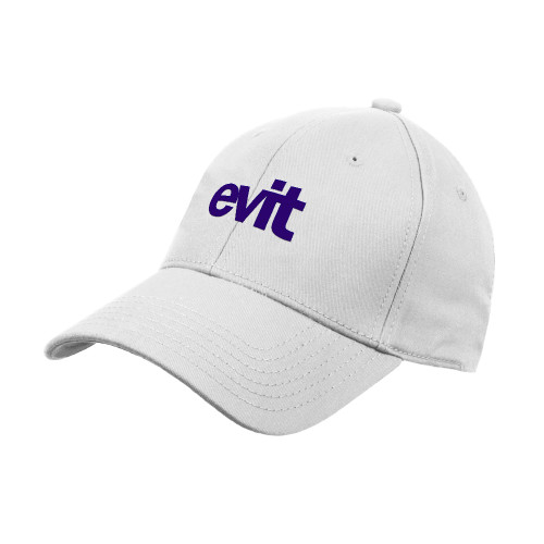 EVIT White Structured Adjustable Pro Style Hat