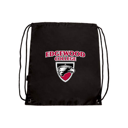  Black Drawstring Backpack - Official Logo