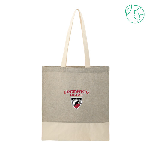  Split Recycled Grey Cotton Twill Convention Tote - Official Logo