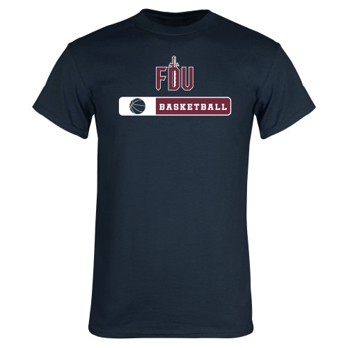  Navy T Shirt - FDU Basketball