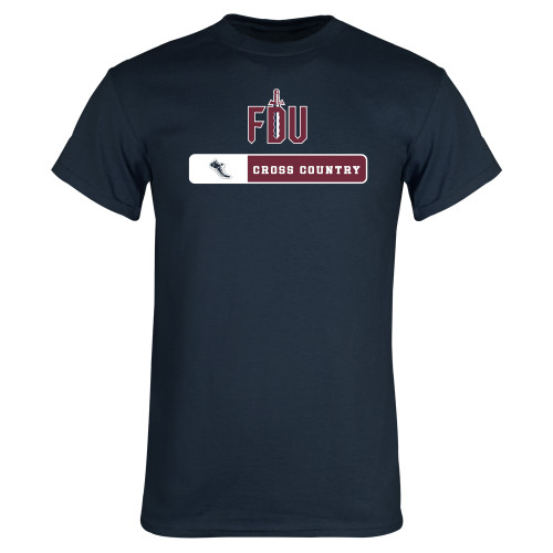  Navy T Shirt - FDU Cross Country