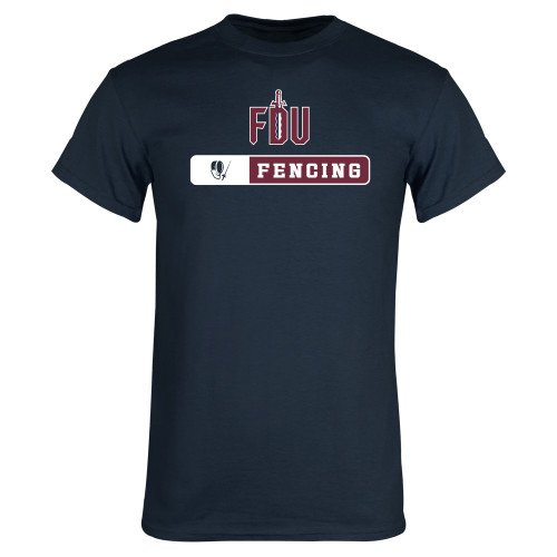  Navy T Shirt - FDU Fencing