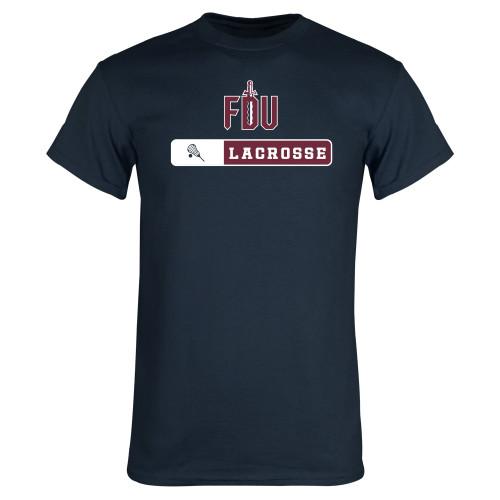  Navy T Shirt - FDU Lacrosse