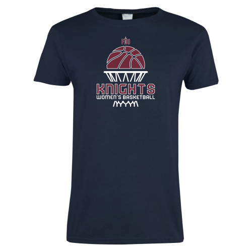  Womens Navy Short Sleeve Tee - Knights Womens Basketball Net