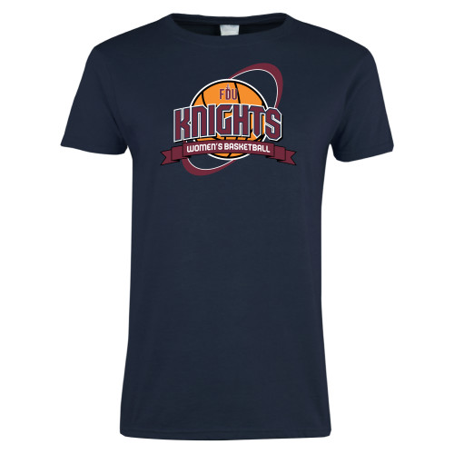  Womens Navy Short Sleeve Tee - Knights Womens Basketball Planet