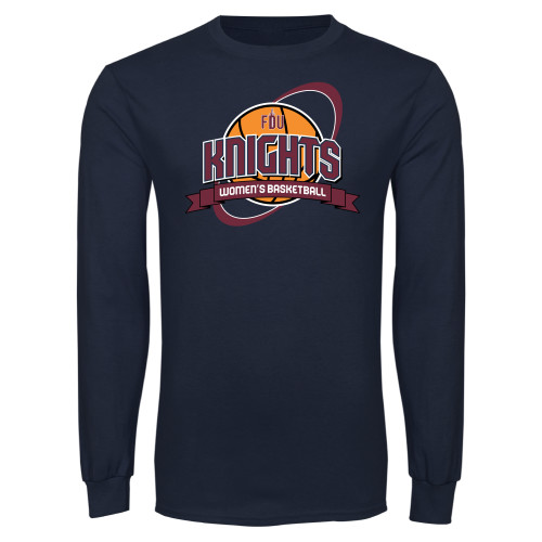  Navy Long Sleeve T Shirt - Knights Womens Basketball Planet