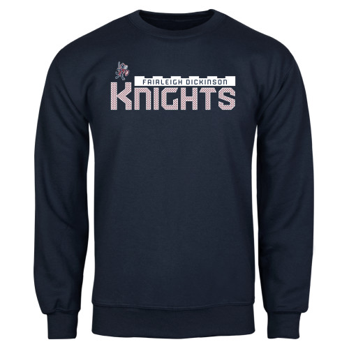  Navy Fleece Crew - Knights with Chainmail