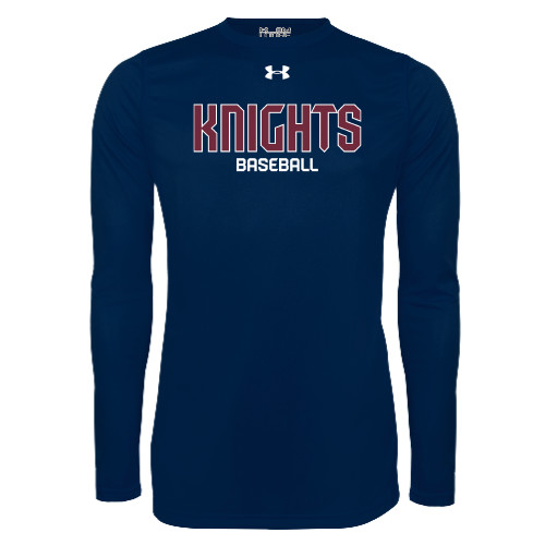 FDU Knights Under Armour Navy Long Sleeve Tech Tee
