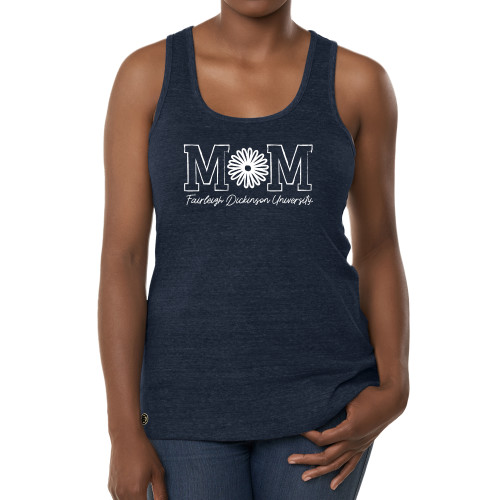  Fall Rush Ladies Navy Tank - FDU Mom