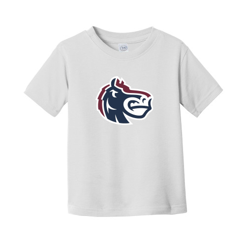  Toddler White T Shirt - Fairleigh Knightro Head