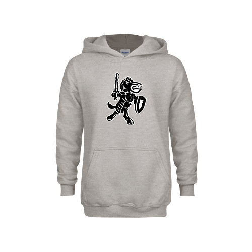  Youth Grey Fleece Hood - Fairleigh Knightro