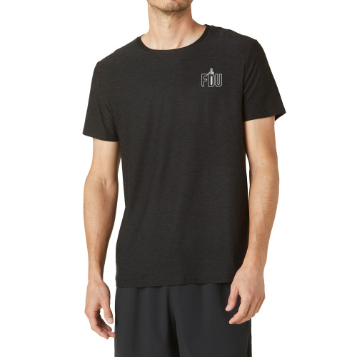  Beyond Yoga Mens Darkest Night Featherweight Always Beyond Short Sleeve Tee  - FDU with Sword