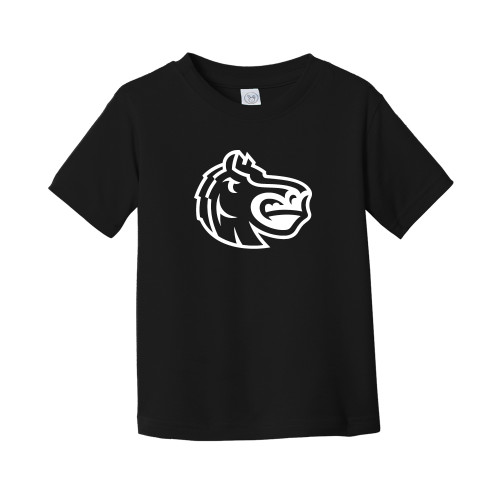  Toddler Black T Shirt - Fairleigh Knightro Head