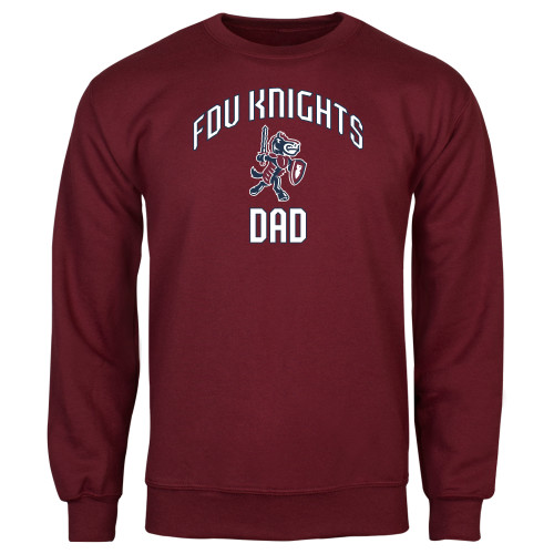  Maroon Fleece Crew - FDU Knights Dad