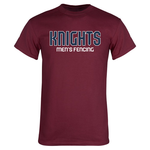  Maroon T Shirt - FDU Knights Mens Fencing