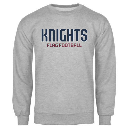  Grey Fleece Crew - FDU Knights Flag Football