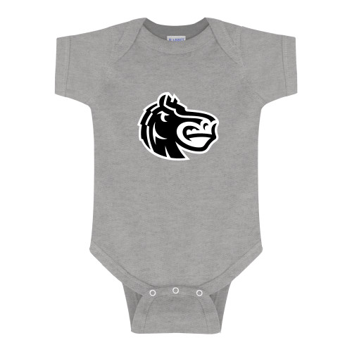  Grey Infant Onesie - Fairleigh Knightro Head