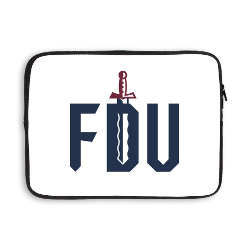  13 inch Neoprene Laptop Sleeve - FDU with Sword