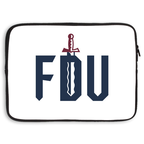  15 inch Neoprene Laptop Sleeve - FDU with Sword