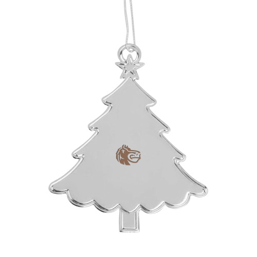 Silver Tree Ornament - Fairleigh Knightro Head Engraved