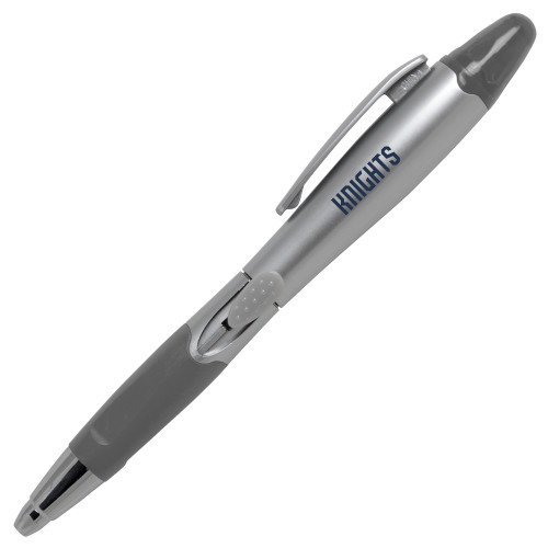  Silver/Silver Blossom Pen/Highlighter - Fairleigh Knights Wordmark