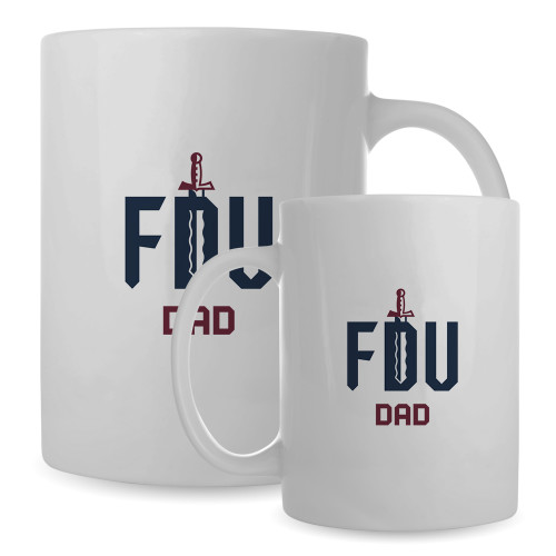  Full Color White Mug 15oz - FDU Dad