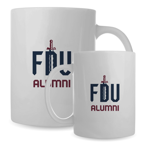 FDU Knights Full Color White Mug 15oz