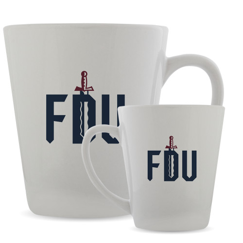  Full Color Latte Mug 12oz - FDU with Sword