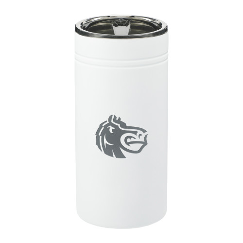  Sherpa Vacuum White Tumbler & Insulator 12oz - Fairleigh Knightro Head Engraved