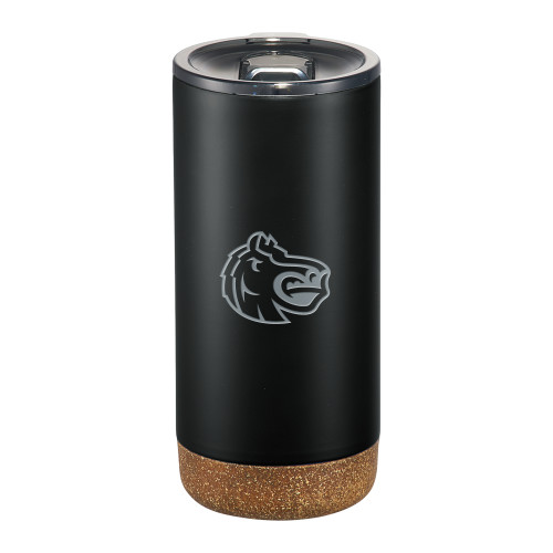  Valhalla Vacuum Insulated Black Tumbler 16oz - Fairleigh Knightro Head Reversed Engraved