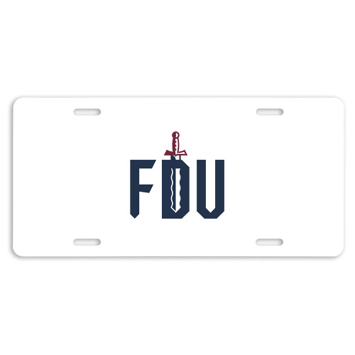  License Plate - FDU with Sword