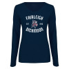 Thumbnail image for  Womens Navy Long Sleeve V Neck Tee 