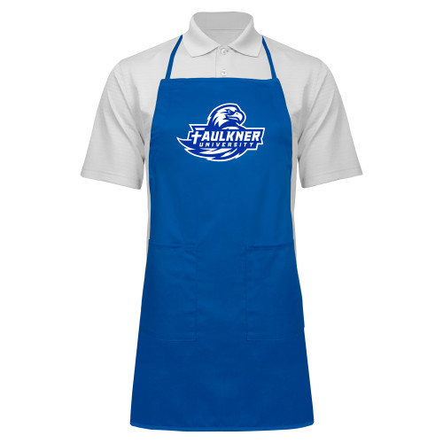  Full Length Royal Apron - Faulkner University Primary Logo