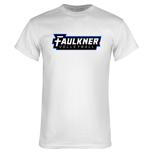  White T Shirt - Faulkner University Volleyball