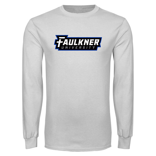  White Long Sleeve T Shirt - Faulkner University