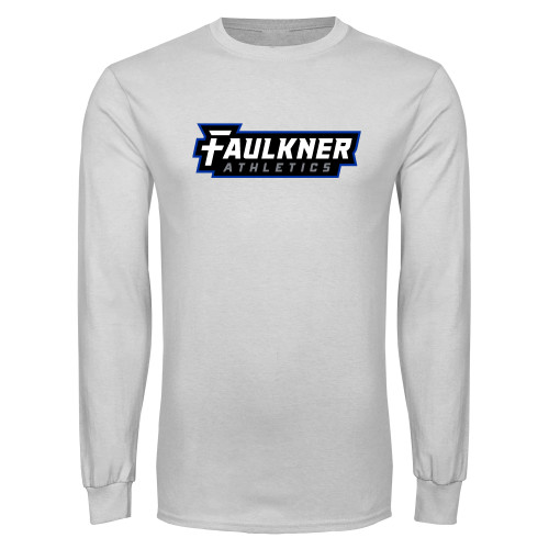  White Long Sleeve T Shirt - Faulkner University Athletics