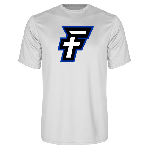  White Performance Tee - Faulkner University F