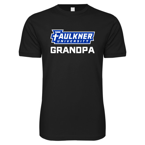  Next Level Black SoftStyle T Shirt - Faulkner University Grandpa