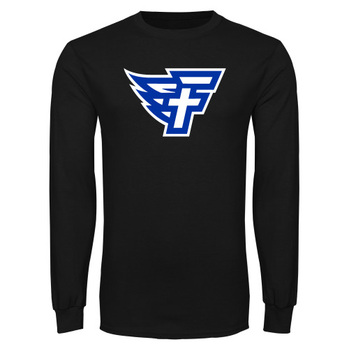  Black Long Sleeve T Shirt - Faulkner University F Wing