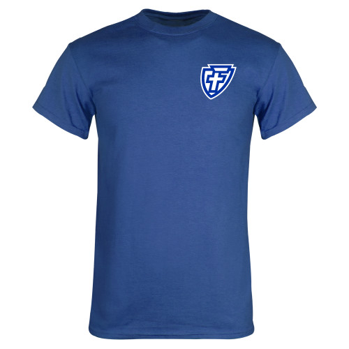  Royal T Shirt - Faulkner University F Shield