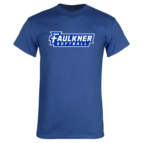  Royal T Shirt - Faulkner University Softball