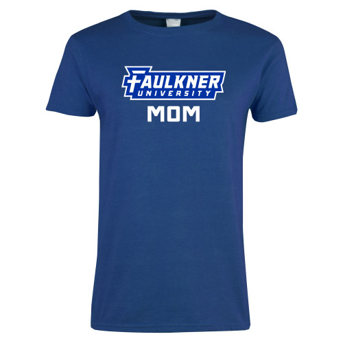  Womens Royal Short Sleeve Tee - Faulkner University Mom