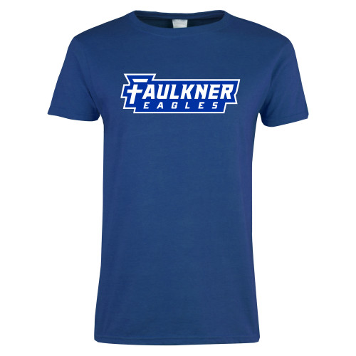  Womens Royal Short Sleeve Tee - Faulkner Eagles