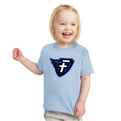  Toddler Light Blue T-Shirt - Faulkner University F Wing Shield