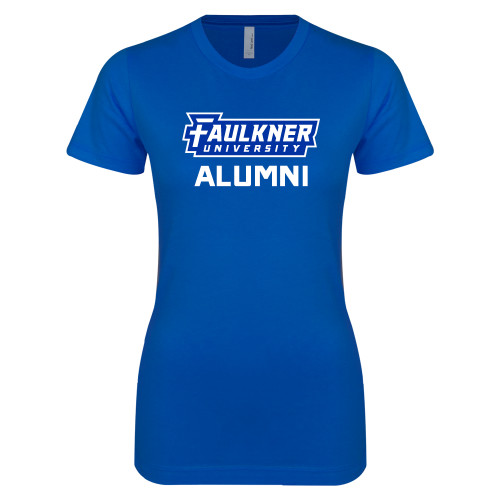  Next Level Womens Royal Boyfriend Tee - Faulkner University Alumni