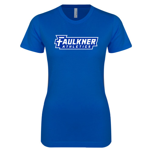  Next Level Womens Royal Boyfriend Tee - Faulkner University Athletics