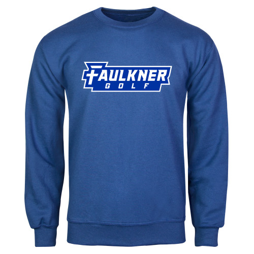  Royal Fleece Crew - Faulkner University Golf