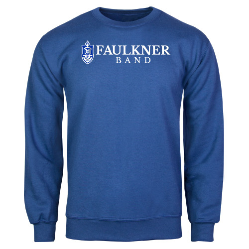  Royal Fleece Crew - Faulkner University Band