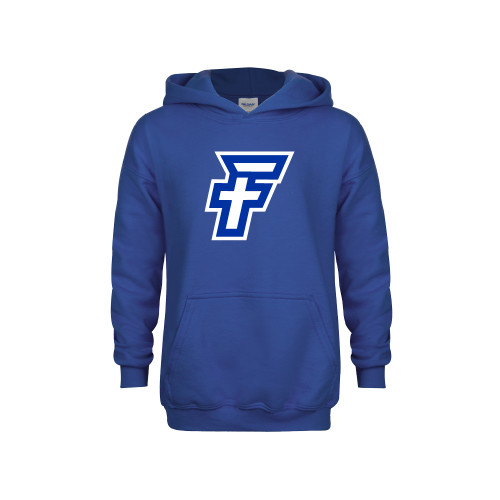  Youth Royal Fleece Hoodie - Faulkner University F
