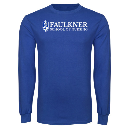  Royal Long Sleeve T Shirt - Faulkner University School of Nursing